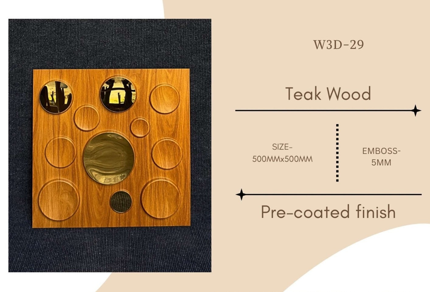 Teak Wood W3D-29