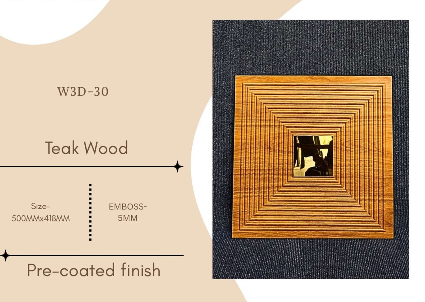Teak Wood W3D-30